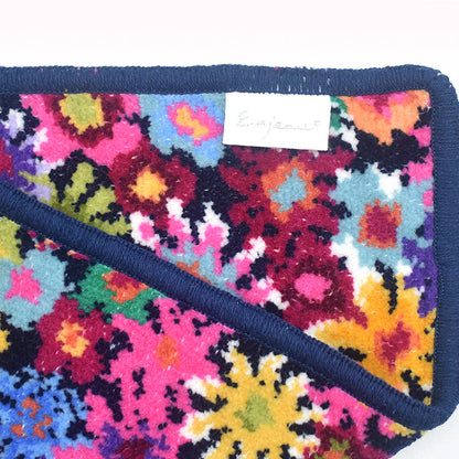 日本製 シェニール織 ハンカチ アンナ柄 タオルハンカチ ハンドタオル Enjeau アーンジョー