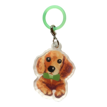 ※3個以上で送料無料※ 日本製 犬柄 めじるしチャーム マルチマーカー 目印 アンブレラマーカー 犬グッズ アーンジョー