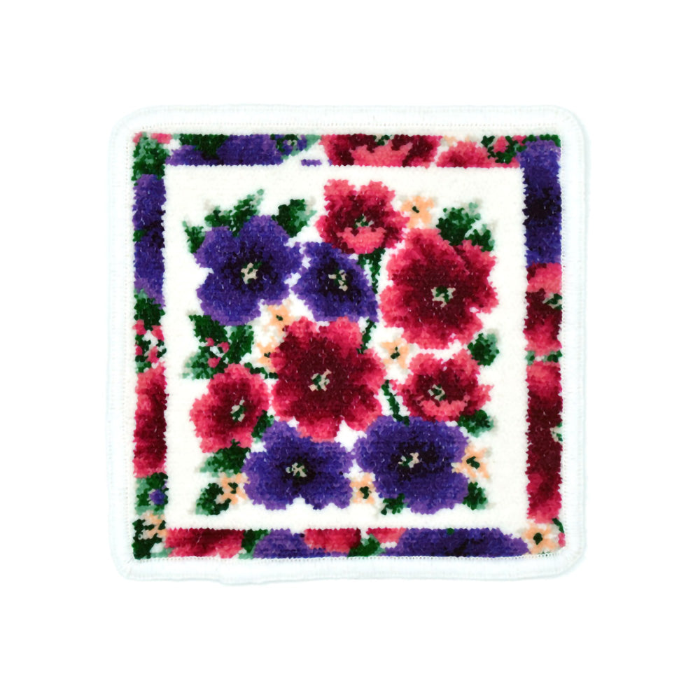 日本製 ミネット ミニハンカチ 17cm シェニール織 タオルハンカチ アーンジョー Enjeau