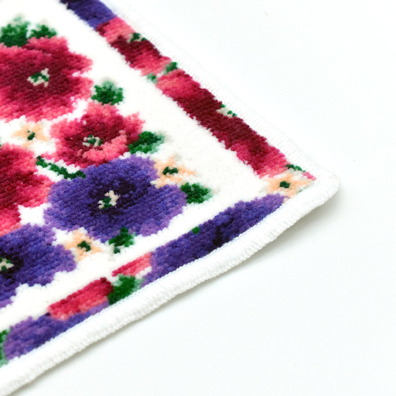 日本製 ミネット ミニハンカチ 17cm シェニール織 タオルハンカチ アーンジョー Enjeau