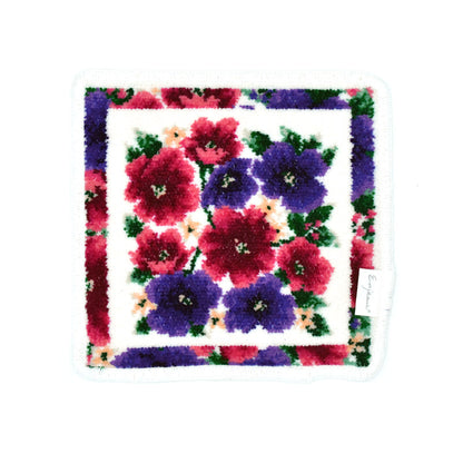 日本製 ミネット ミニハンカチ 17cm シェニール織 タオルハンカチ アーンジョー Enjeau