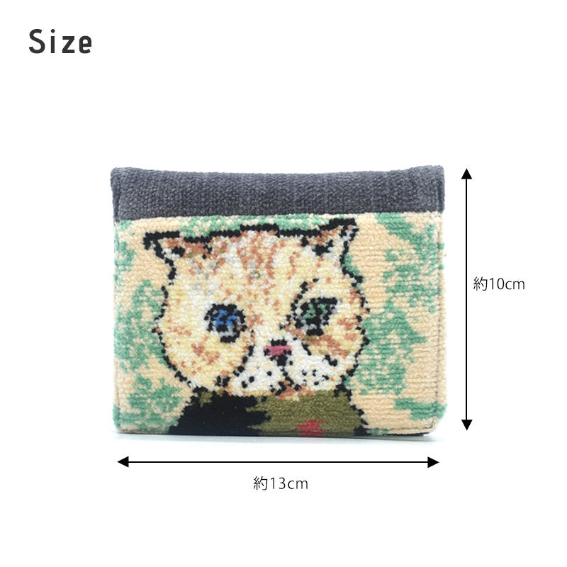 日本製 マンナイン mannine man9 猫キャラ ポケットティッシュ シェニール織 ポケット付き Enjeau アーンジョー