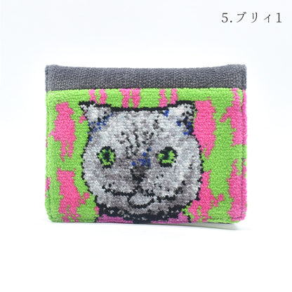 日本製 マンナイン mannine man9 猫キャラ ポケットティッシュ シェニール織 ポケット付き Enjeau アーンジョー