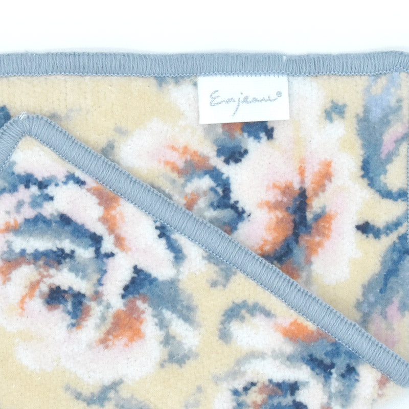 日本製 シェニール織 ハンカチ 23cm ローズパーク タオルハンカチ アーンジョー Enjeau