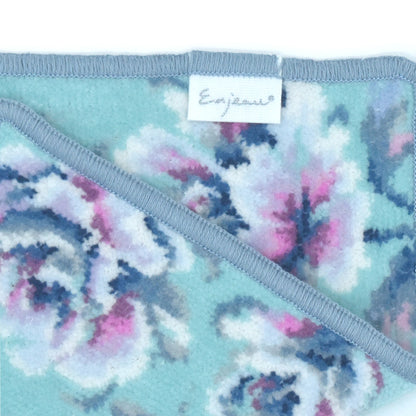 日本製 シェニール織 ハンカチ 23cm ローズパーク タオルハンカチ アーンジョー Enjeau