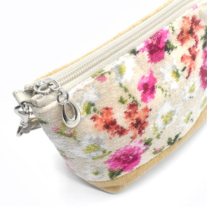 日本製 ステラ柄 総シェニール織 コスメポーチ Enjeau アーンジョー 2065