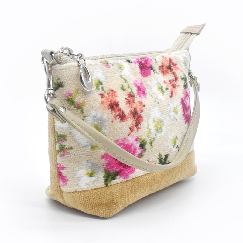 日本製 ステラ柄 総シェニール織 コスメポーチ Enjeau アーンジョー 2065