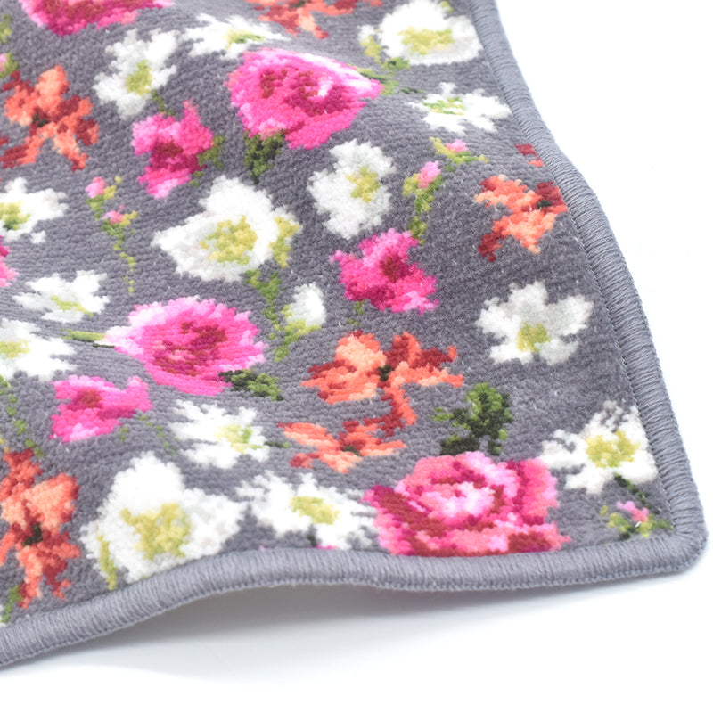 日本製 ステラ柄 シェニール織 ハンカチ ストラップミニポーチ ギフトセット ラッピング済み Enjeau 母の日