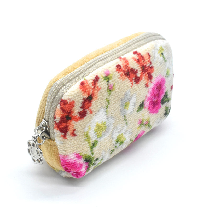 日本製 ステラ ミニポーチ シェニール織 Enjeau アーンジョー