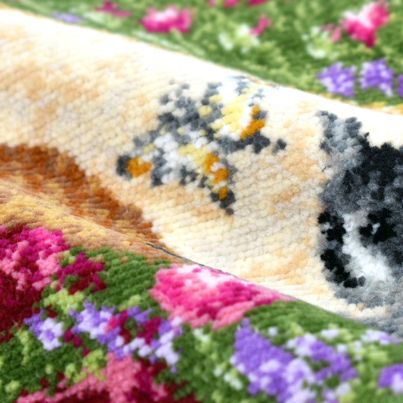 ガーデンキャット 日本製 シェニール織 ミニハンカチ