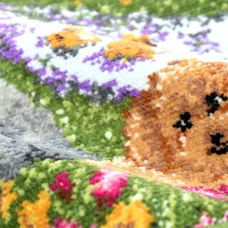 ガーデンプードル 日本製 シェニール織 ミニハンカチ